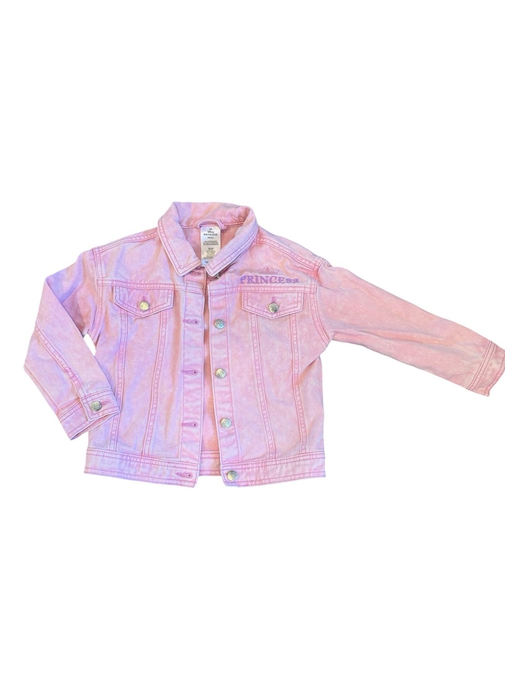 Girls' Pink Denim Jacket - Disney Princess Design